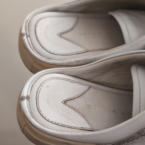 Sophia Webster Leather White Flowers Slip-on Sneakers - Picture 9 of 11